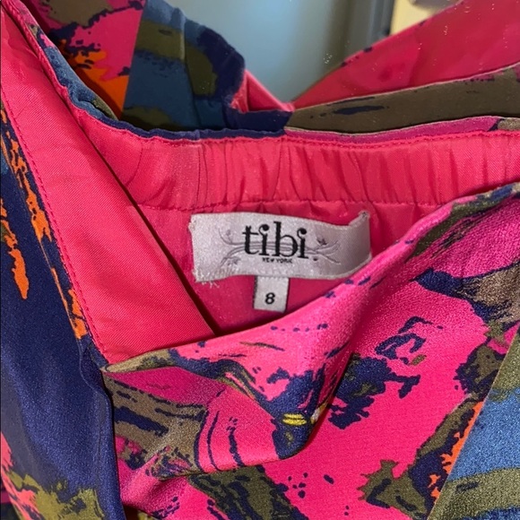 Tibi Printed Strapless Dress Sz. 8 - Picture 3 of 4